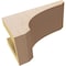 Ekena Millwork 4"W x 8"D x 4"H Wide Legacy Rough Cedar Woodgrain TimberThane Corbel, Primed Tan CORUR04X08X04LGYRCPR - alternate 3